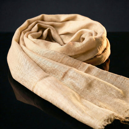 Lightweight Original Colonial Yellow Tagelmust crafted in sustainably sourced rayon fabric, breathable Moroccan desert headscarf designed for Sahara travel, safari protection, and hot climate exploration.