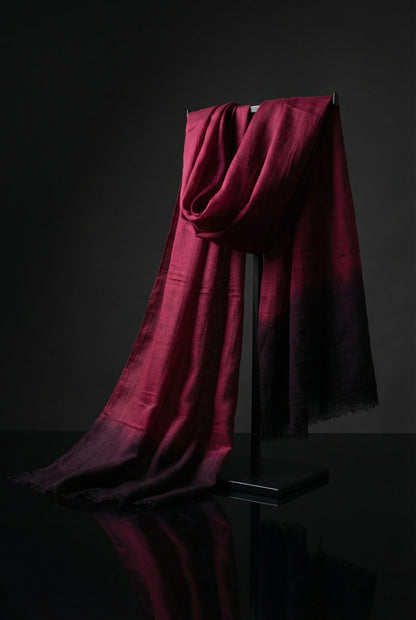 Lightweight Original Amaranth Purple Tagelmust crafted in sustainably sourced rayon fabric, breathable Moroccan desert headscarf designed for Sahara travel, safari protection, and hot climate exploration.