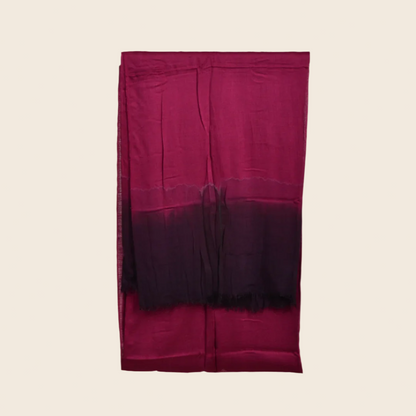 Amaranth Purple Soaked Tagelmust scarf – vibrant burgundy / wine red fading to deep plum, sustainably sourced lightweight Moroccan headscarf perfect for nomadic travelers searching for burgundy, wine, magenta, or dark‑purple scarves for hot‑weather, dry‑climate adventures.